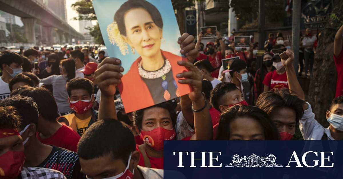 Myanmar coup: Aung San Suu Kyi's party demands her release as Myanmar generals tighten grip - Vimarsana News