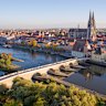 The historic Stone Bridge in Regenburg.