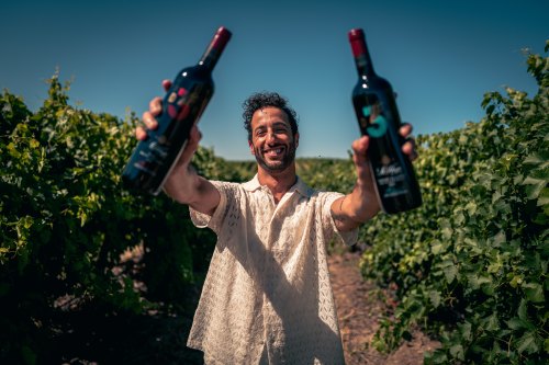 Daniel Ricciardo at St Hugo winery in the Barossa Valley.