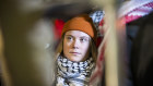 Swedish activist Greta Thunberg attends a solidarity with Palestine event on December 6, 2024 in Mannheim, Germany. 