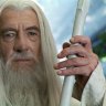 Sir Ian McKellen as Gandalf in The Lord Of The Rings.