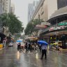 Flood warnings for Queensland rivers as downpour continues