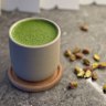 Pistachio matcha at Naau Cafe.