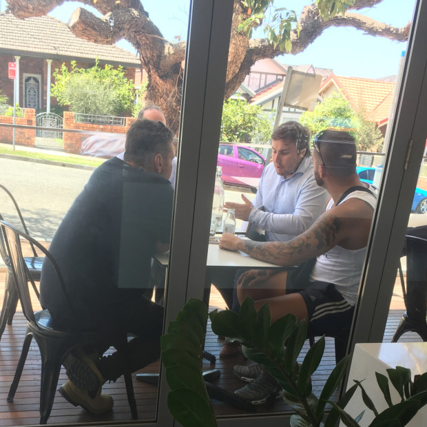 Adam Cranston at the February 2018 meeting in the Earlwood patisserie.