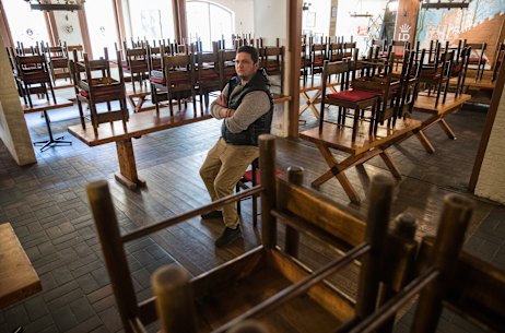 Philipp Hockenberger at the Hofbrauhaus Melbourne, part of the Hoff Group.