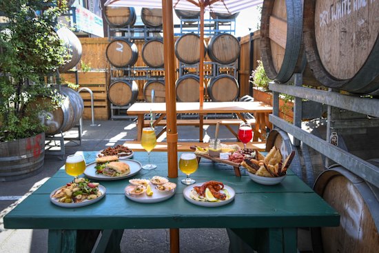 The courtyard at La Sirene in Reservoir.