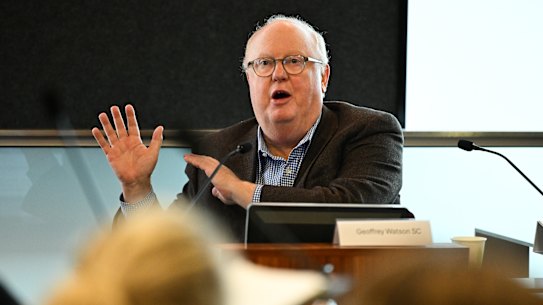 Geoffrey Watson SC gives evidence to the Commission of Inquiry into the CFMEU and Misconduct in the Construction Industry.