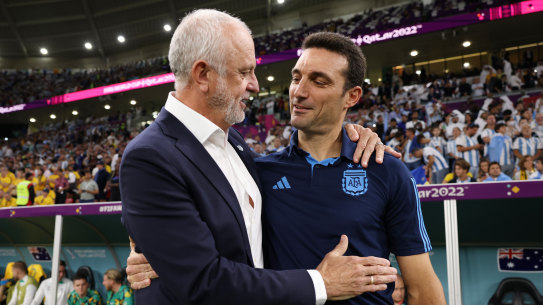 Graham Arnold and Lionel Scaloni could be set for another reunion next month.