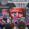Supporters of Donald Trump gathered outside the US Capitol before the January 6 insurrection.  The committee has heard that Trump “summoned the mob”.