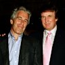 Jeffrey Epstein and Donald Trump in Palm Beach, Florida, in 1997.