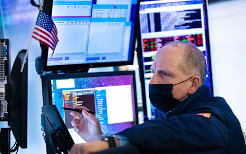 Wall Street has fallen sharply on its first trading day of the week. 