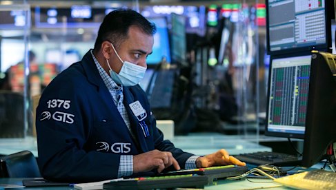 Trader Dilip Patels on the floor of the New York Stock Exchange on Wednesday. The tick up in bond yields has rattled investors.