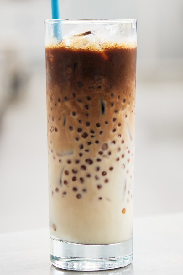 Bubble coffee at Industry Beans.