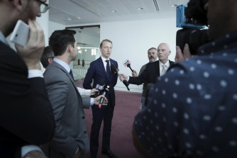Senator James Paterson in Parliament House in Canberra. 