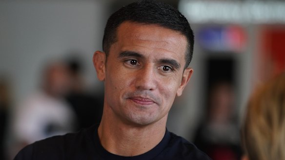 Farewell: Tim Cahill will have a chance to say goodbye properly, in his full kit, to the Australian football public.