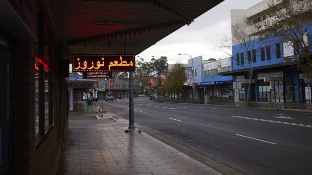 Streets in cities across the country have been empty during lockdown leading to stress for businesses.