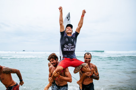 Jack Robinson after his win In Mexico.