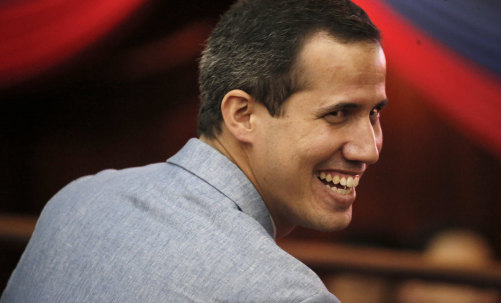 Venezuela's self proclaimed president Juan Guaido.