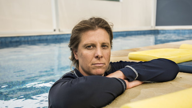 Juliet Sharpe is one of the franchisees who paid money to Jump but has not had a swimming pool built. 