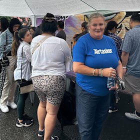 Airtasker Rose Le Febvre was paid $280 to line up for, and deliver, a Pistachio Papi pastries.