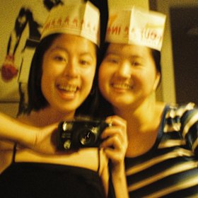 Maggie Zhou and her travelling companion, Natalie.