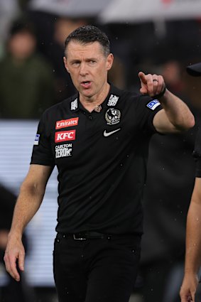 Collingwood coach Craig McRae.