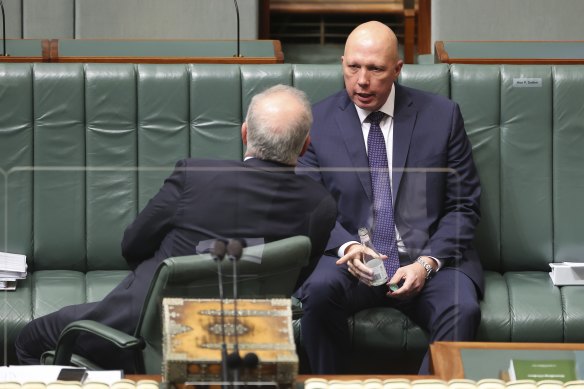 Defence Minister Peter Dutton in Parliament on Monday.