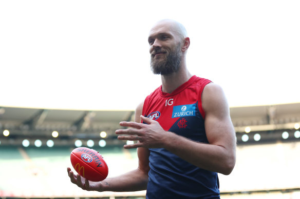 Melbourne captain Max Gawn.