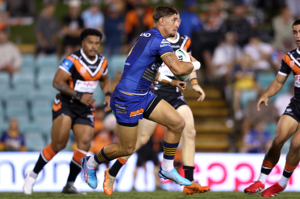 Eels centre Zac Lomax.