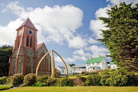 Stanley, the capital of the Falkland Islands.
