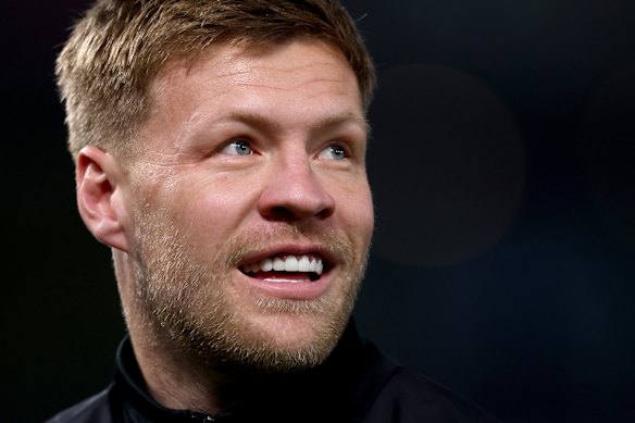 Jordan De Goey is still loving his time at Collingwood.
