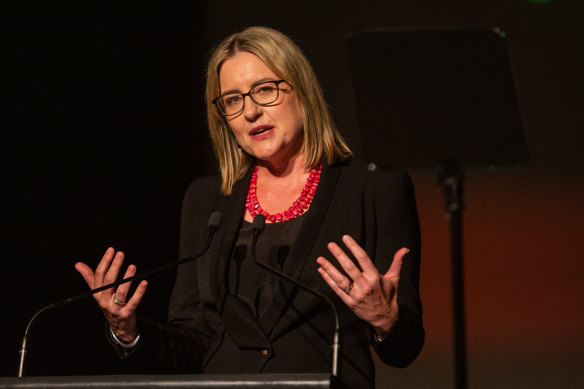 Allan at an election campaign event in 2022.