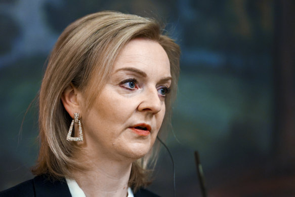 British Foreign Secretary Liz Truss.