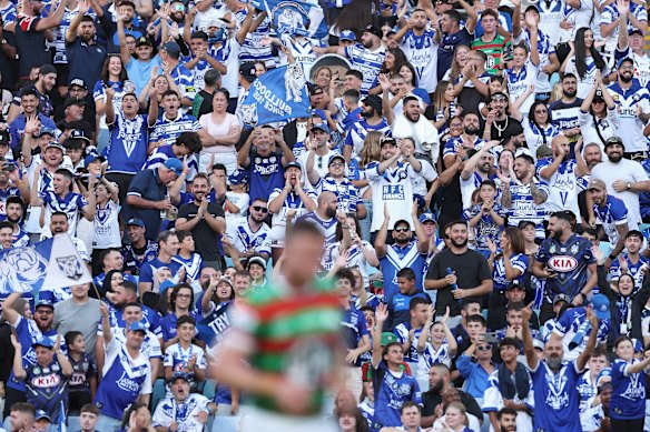 Bulldogs fans packed out Accor Stdium on Good Friday.
