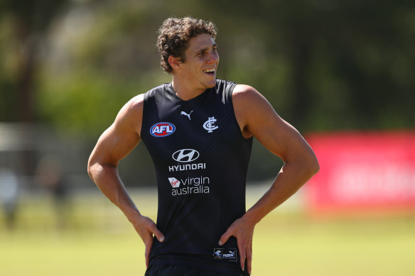Charlie Curnow is set to return to competitive football through the VFL this weekend.