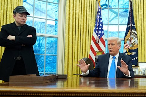 Elon Musk has said he’d spend less time on being Donald Trump’s government efficiency attack dog. 