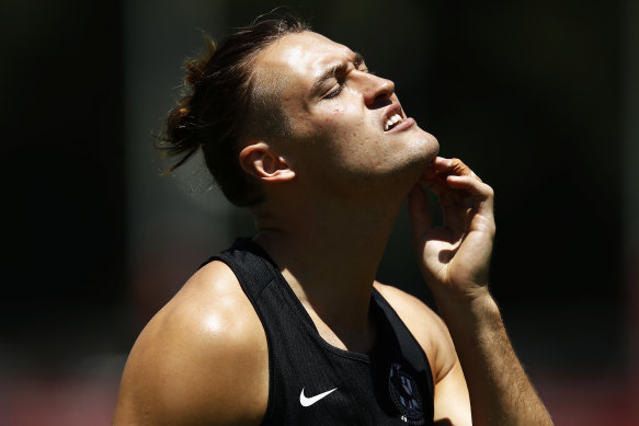 Collingwood’s Darcy Moore.  “We are going to champion that change.″⁣