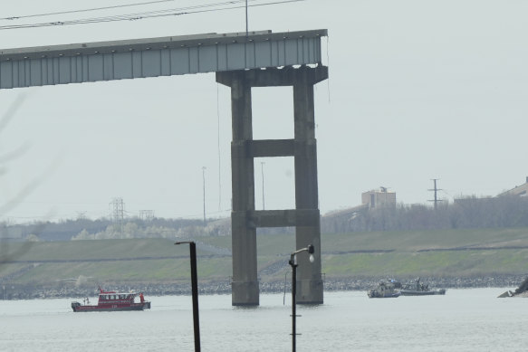 Road to nowhere: The Francis Scott Key Bridge.