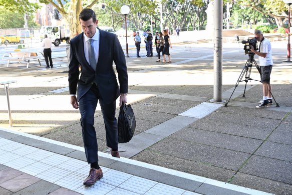 Ben Roberts-Smith arrives at the Federal Court in Sydney on Tuesday.