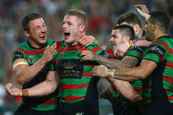 Sam Burgess could not be happier for his little brother George ahead of his NRL return.