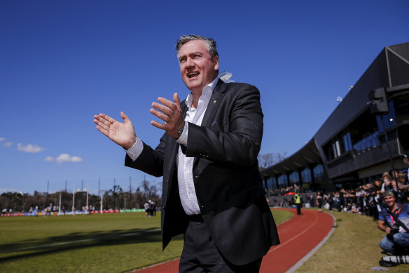 Collingwood has rejected the approach by president Eddie McGuire's media company.