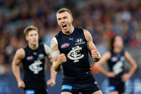 Patrick Cripps is eyeing off his first final as he prepares to play his 180th game this week. 