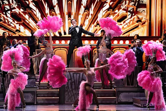Jonathan Groff  performs at the Tonys. 