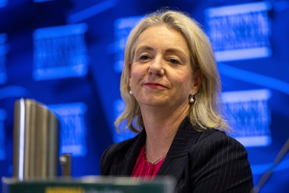 Bridget McKenzie, the leader of the National Party in the Senate.