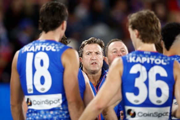 Bulldogs coach Luke Beveridge.