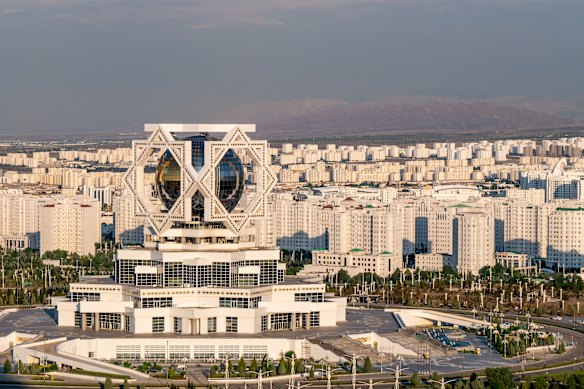 The capital of Turkmenistan looks in some places like a massive mausoleum.