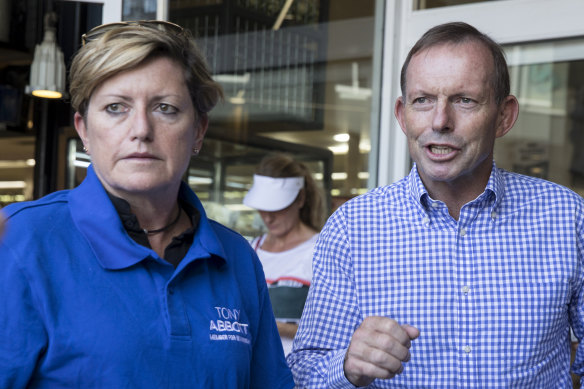 Siblings Christine Forster and Tony Abbott in 2019.