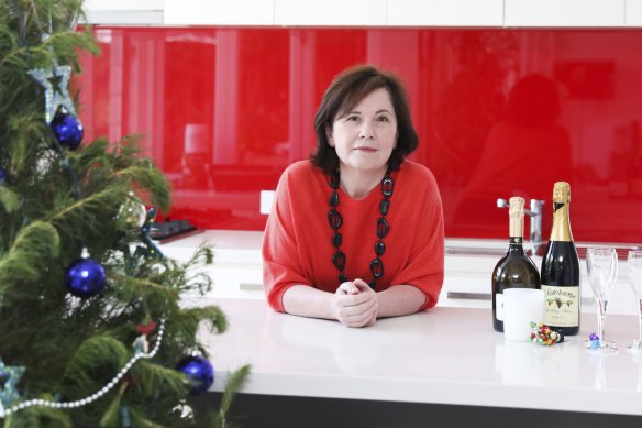 Dr Martine Walker at her home in Hunters Hill. She cancelled their Christmas drinks due to a recent COVID-19 surge in cases.  