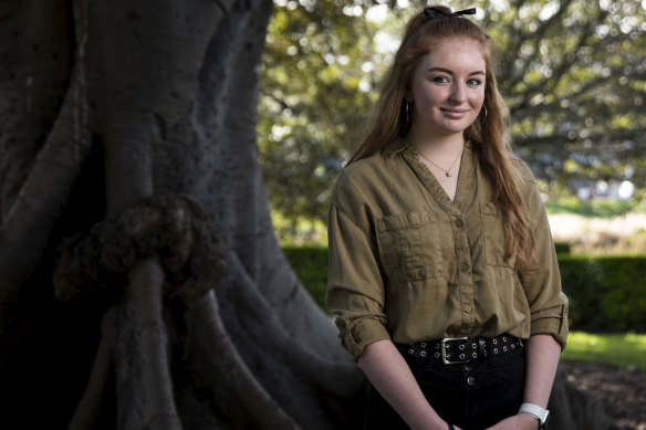 UTS student Kalisha Glover endured a difficult HSC period last year. 