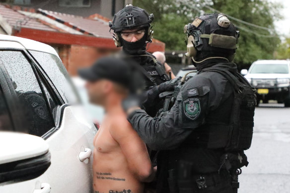 Eight alleged members of a criminal cell linked to the Haouchar crime network have been arrested after a Greenacre shooting, in July, left an innocent bystander dead and two more injured in a hail of bullets.